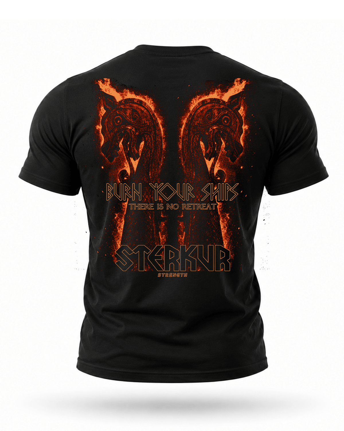 BURNING SHIPS HIGH PERFORMANCE T-SHIRT - STERKUR STRENGTH
