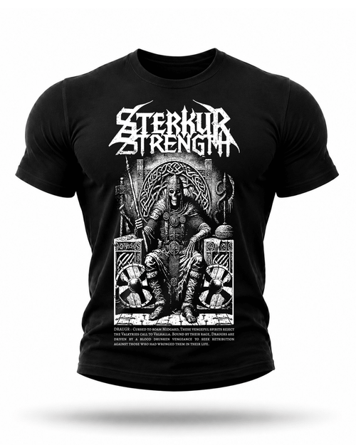 DRAUGRS THRONE HIGH PERFORMANCE T-SHIRT - STERKUR STRENGTH