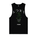 LOKI'S MASK MUSCLE CUT TANK - STERKUR STRENGTH