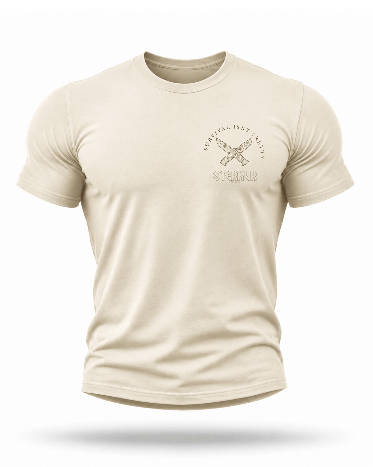 SURVIVAL ISNT PRETTY HIGH PERFORMANCE T-SHIRT - STERKUR STRENGTH